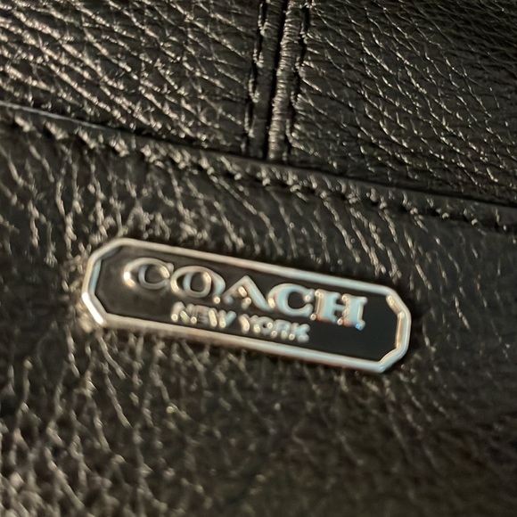 Coach black bag. Perfect for laptop and work. - Picture 2 of 7